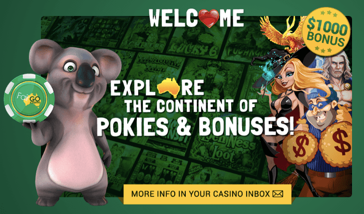 Welcome Fair Go Casino bonus