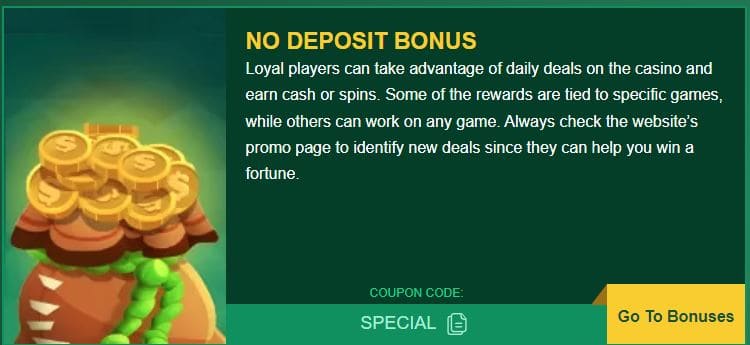 Fair Go Casino no-deposit bonus.